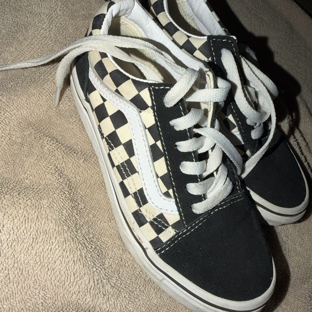Checkered Black and White Sneakers